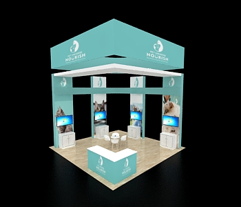 20x20 custom exhibit design