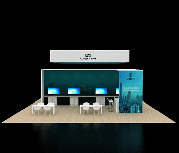 40x40 display with central demo counters