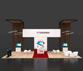 Spacious trade show booth for product presentations