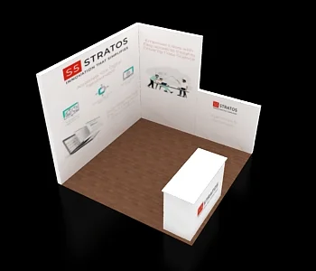 Booth 10×10 with reception counter